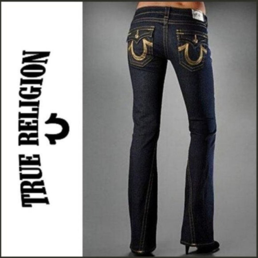 True Religion Sequin Joey Flare Jeans